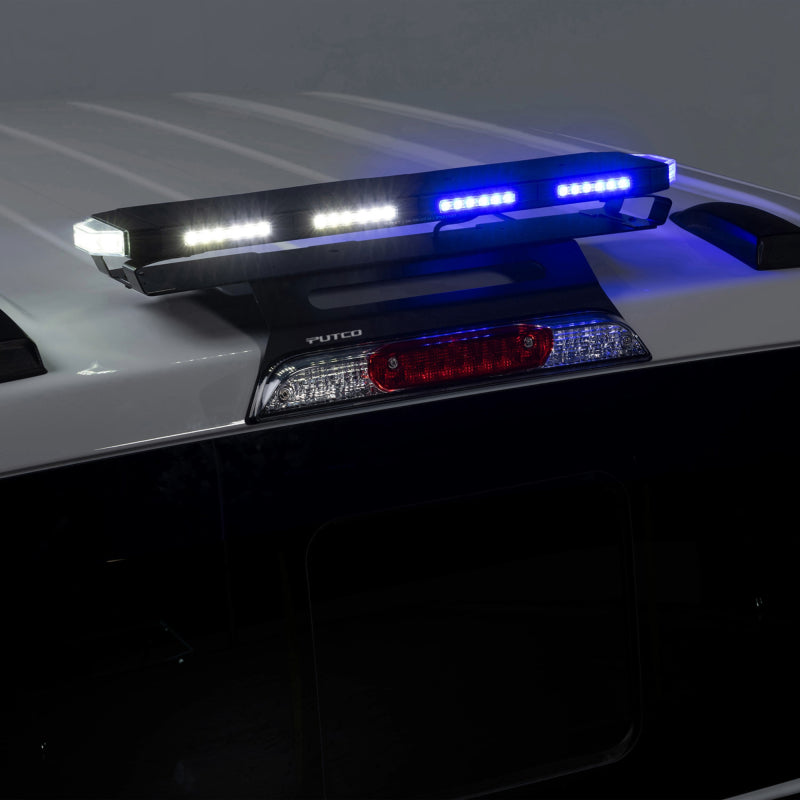 Putco for Universal 24in Tri Color Hornet Light (Amber/Blue/White) - LED Stealth Rooftop Strobe Bar