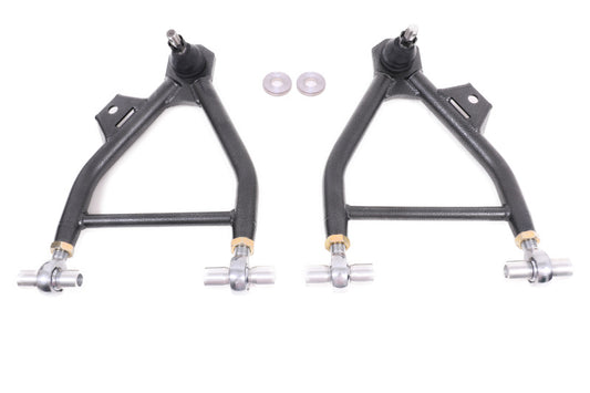 BMR 1994-2004 Mustang Lower A-Arm (Coilover Only) with Adj. Rod End and STD. Ball Joint - Black Hammertone
