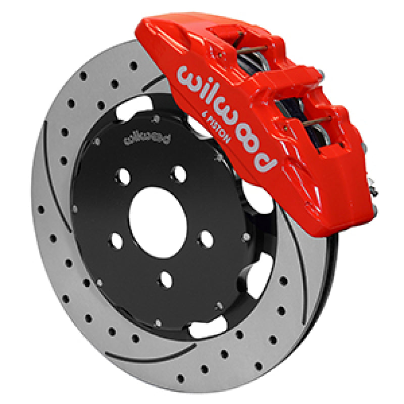Wilwood 03-05 Dodge Neon SRT-4 Forged Dynapro 6 Big Brake Front Brake Kit 12.19 - Red - #140-16827-DR