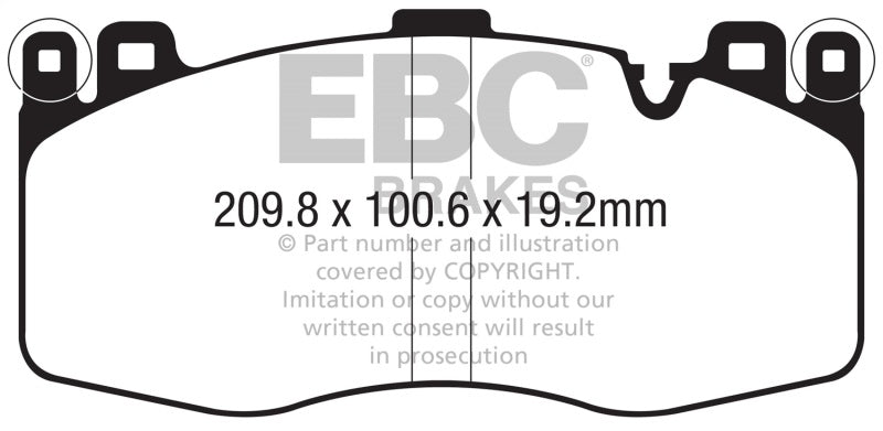 EBC 15-19 BMW X5M 4.4TT (F85) Redstuff Front Brake Pads DP32370C
