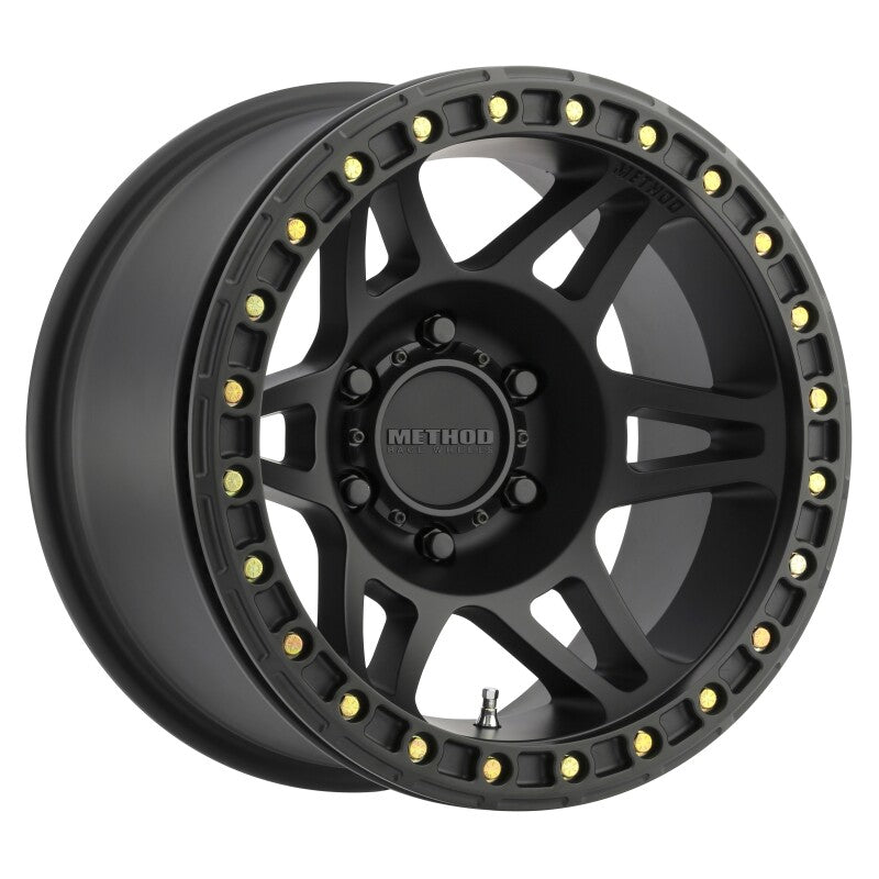 Method MR106 Beadlock 17x9 -44mm Offset 5x5 71.5mm CB Matte Black with BH-H24125 Wheel