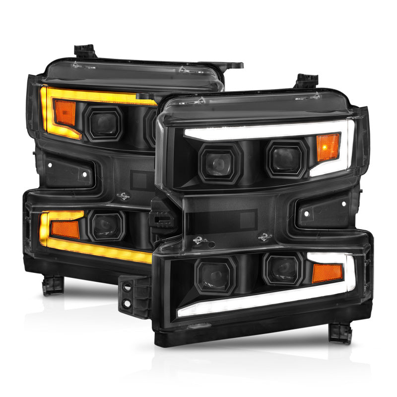 ANZO 2019-2022 Chevrolet Silverado 1500 LED Projector Headlights