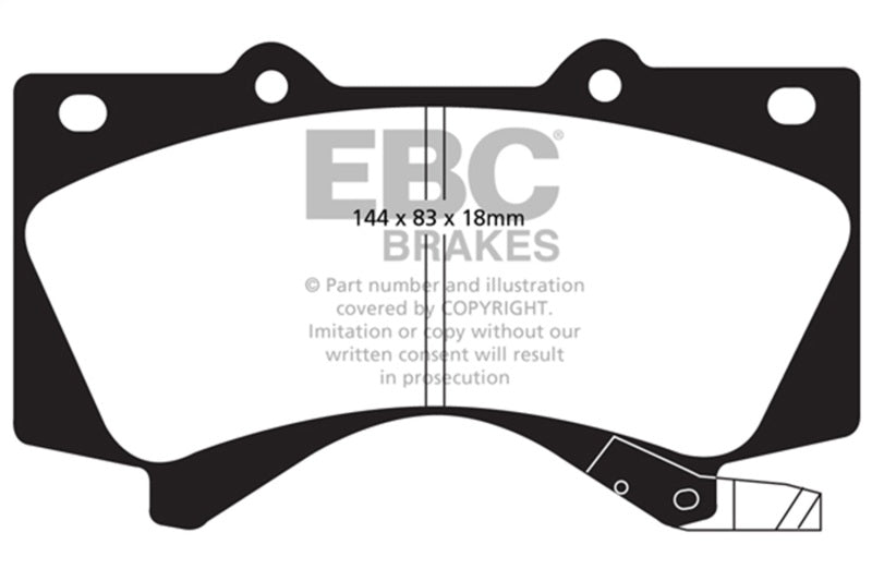 EBC 08+ Lexus LX570 5.7 Ultimax2 Front Brake Pads UD1303
