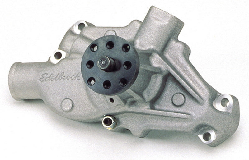 Edelbrock 8810 Water Pump High Performance Chevrolet 350 CI V8 Short Style Satin Finish