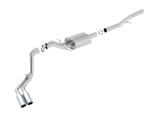 Borla 140576 14 Silv/Sierra 1500 EC Std/CC Short 143.5in WB S-Type Dual Rolled Side Exit Cat-Back Exhaust - #140576