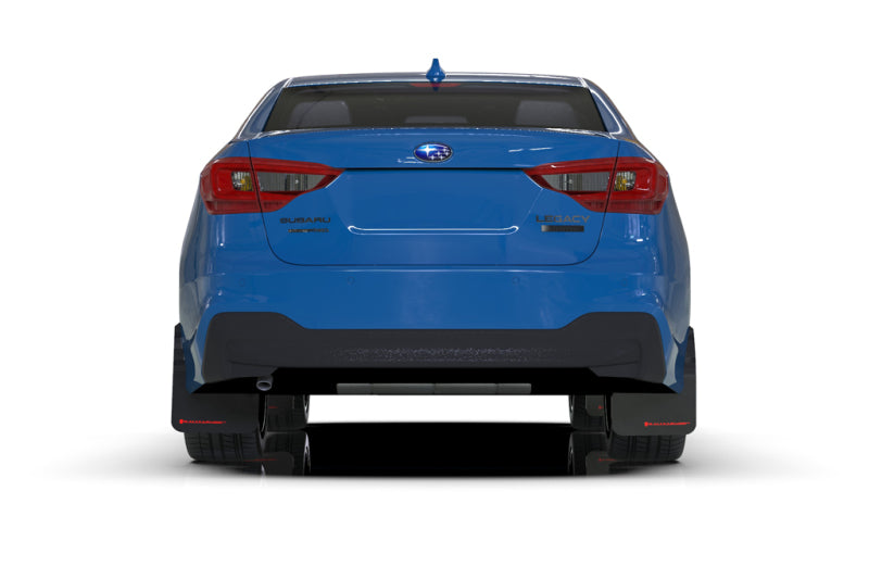 Rally Armor UR Mud Flaps - 2020-2025 Subaru Legacy - Black/Grey Logo - #MF64-UR-BLK/GRY