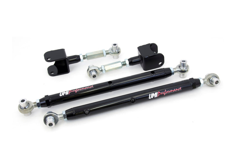 UMI Performance 402717-B Double Adjustable Upper/Lower Rear Control Arms Black
