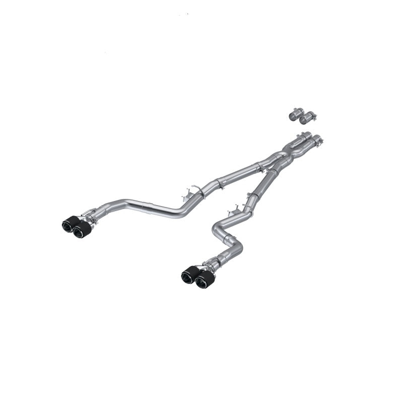 MBRP S71143CF Armor Pro Cat-Back Exhaust - Quad Rear Exit | 2015-2023 Dodge Challenger 5.7L/6.2L/6.4L HEMI