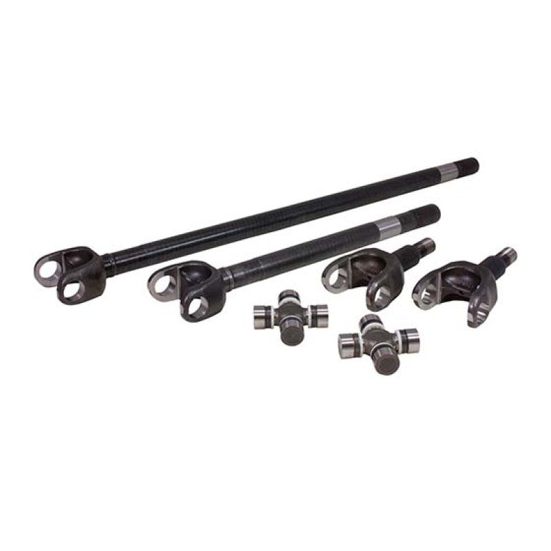 Yukon Gear & Axle ZA W24162 USA Standard 4340 Chrome-Moly Axle Kit For TJ/XJ/YJ/WJ/Zj Front / Dana 30 / 27 Spline with Super Joints