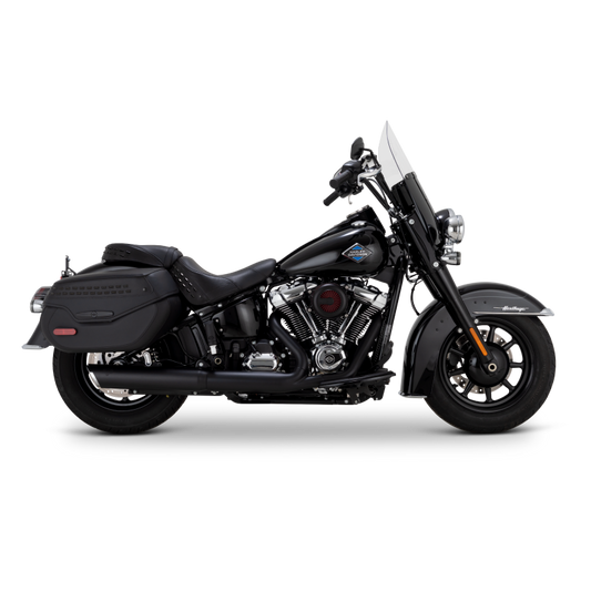 Vance & Hines 46750 Twin Slash 4in Round Slip-Ons Black for 2025-2026 Harley-Davidson Softail