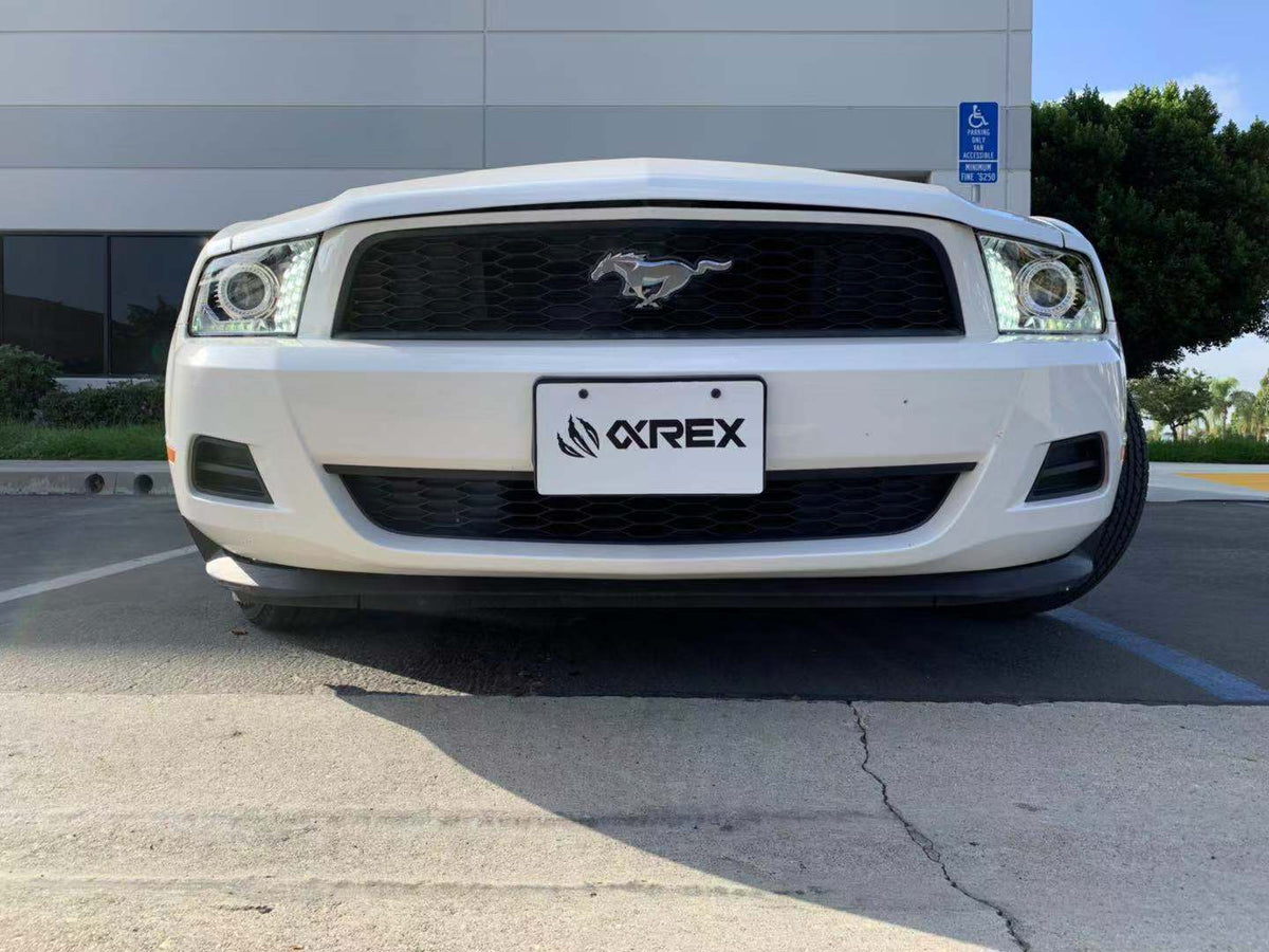 AlphaRex 880115 10-12 Ford Mustang LUXX LED Projector Headlights Plank Style Black with Activation Light/Sequential Signal