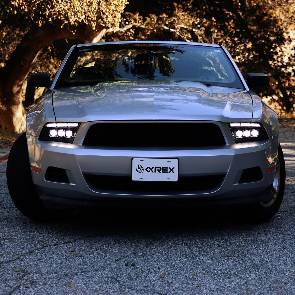 AlphaRex 880489 10-12 Ford Mustang NOVA-Series LED Projector Headlights Black with Activation Light & Sequential Signal /Switchback DRL