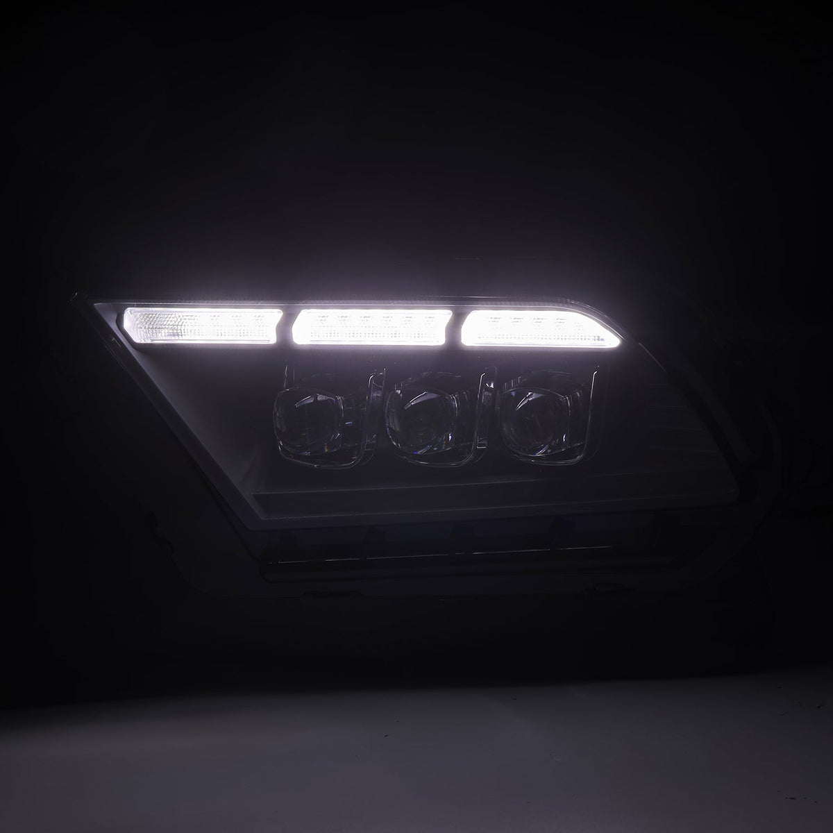 AlphaRex 880489 10-12 Ford Mustang NOVA-Series LED Projector Headlights Black with Activation Light & Sequential Signal /Switchback DRL