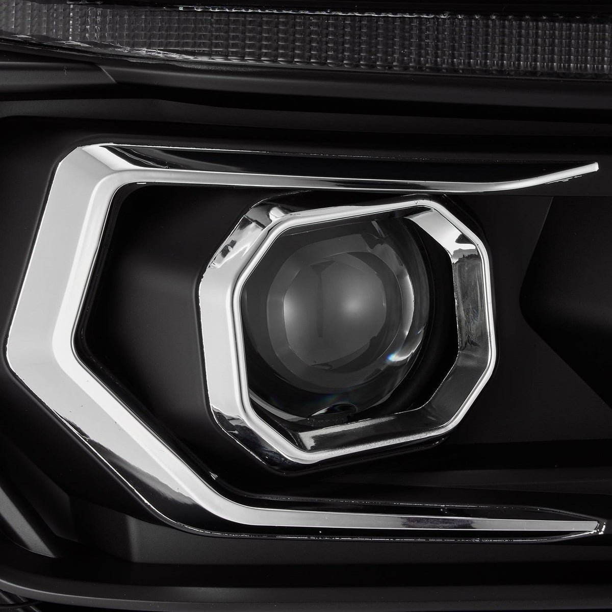 AlphaRex 880757 10-13 Toyota 4Runner LUXX LED Projector Headlights Plank Style Black with Sequential Signal/DRL