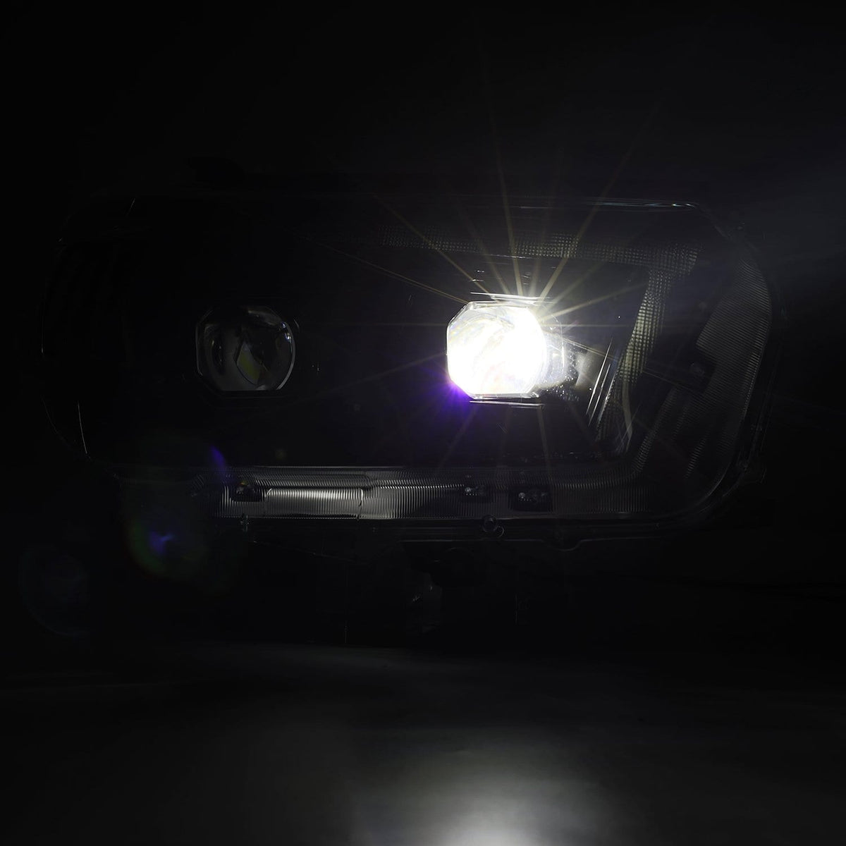 AlphaRex 880757 10-13 Toyota 4Runner LUXX LED Projector Headlights Plank Style Black with Sequential Signal/DRL