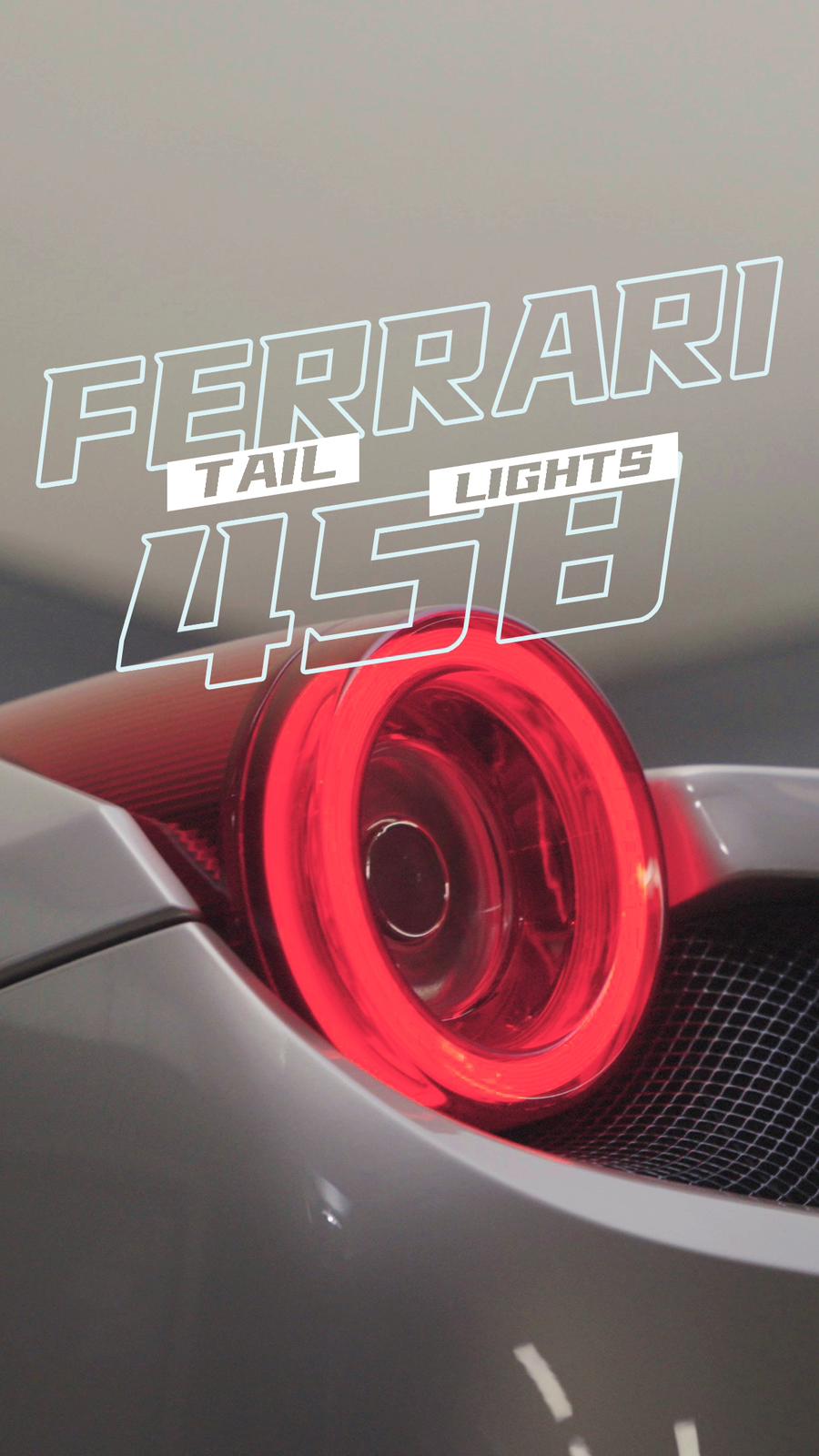 AlphaRex 668001 10-15 Ferrari 458 NOVA-Series Prismatic LED Tail Lights Smoke
