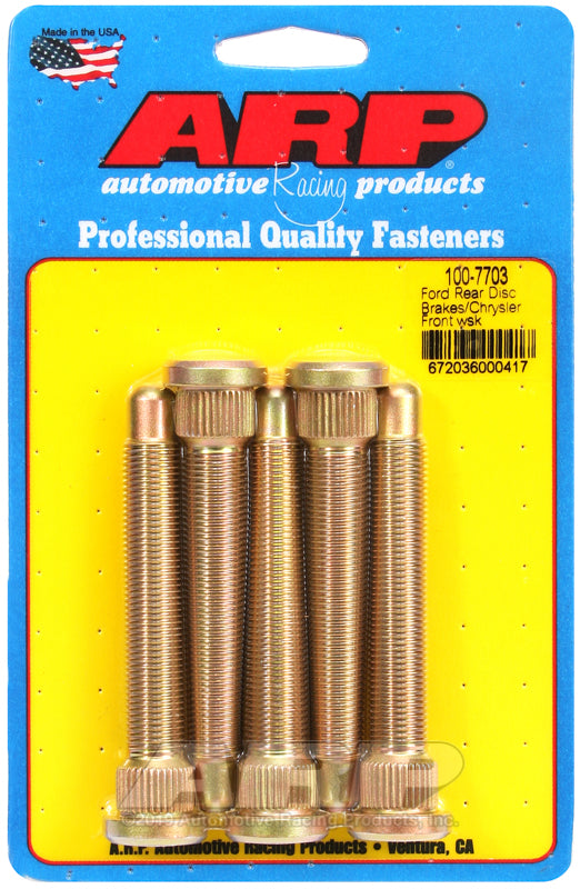 ARP 100-7703 for Ford Rear Disc Brakes/Chrysler Front Wheel Stud Kit