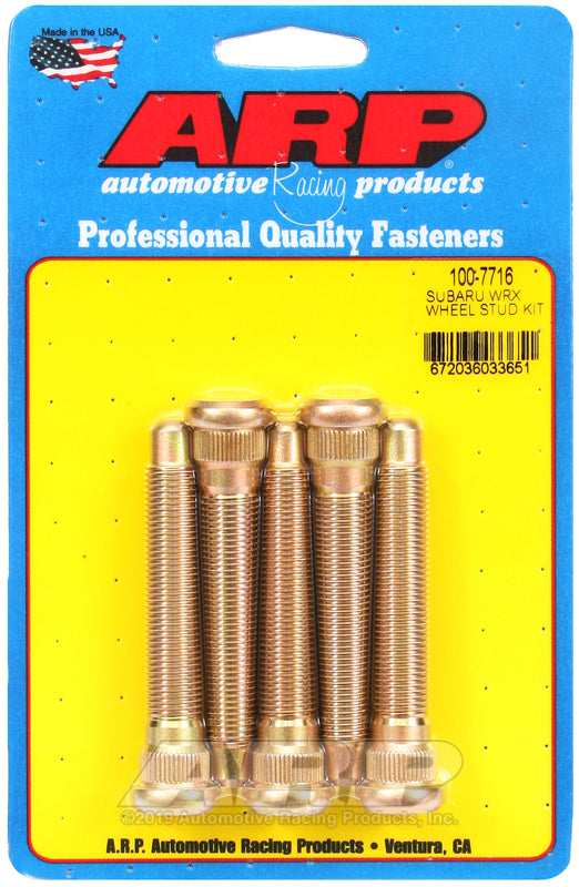 ARP 100-7716 for Subaru WRX/STi Wheel Studs Kit (5 Studs/One Wheel)