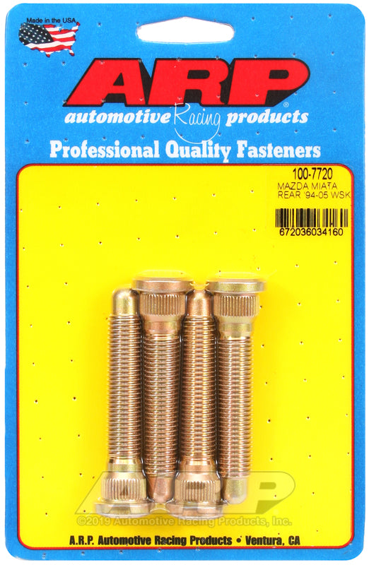 ARP 100-7720 for 94-05 Miata Rear Wheel Stud Kit (4 Studs)