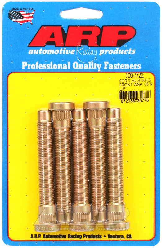 ARP 100-7722 for 05-14 Ford Mustang Front Wheel Stud Kit (5 studs)