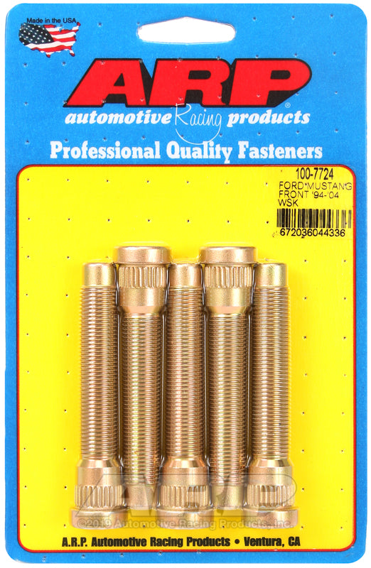 ARP 100-7724 for 94-04 Ford Mustang Front Wheel Stud Kit (Set of 5)