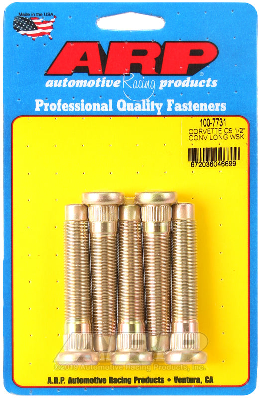ARP 100-7731 for Chevrolet Corvette C5 Long 1/2in Wheel Stud Kit