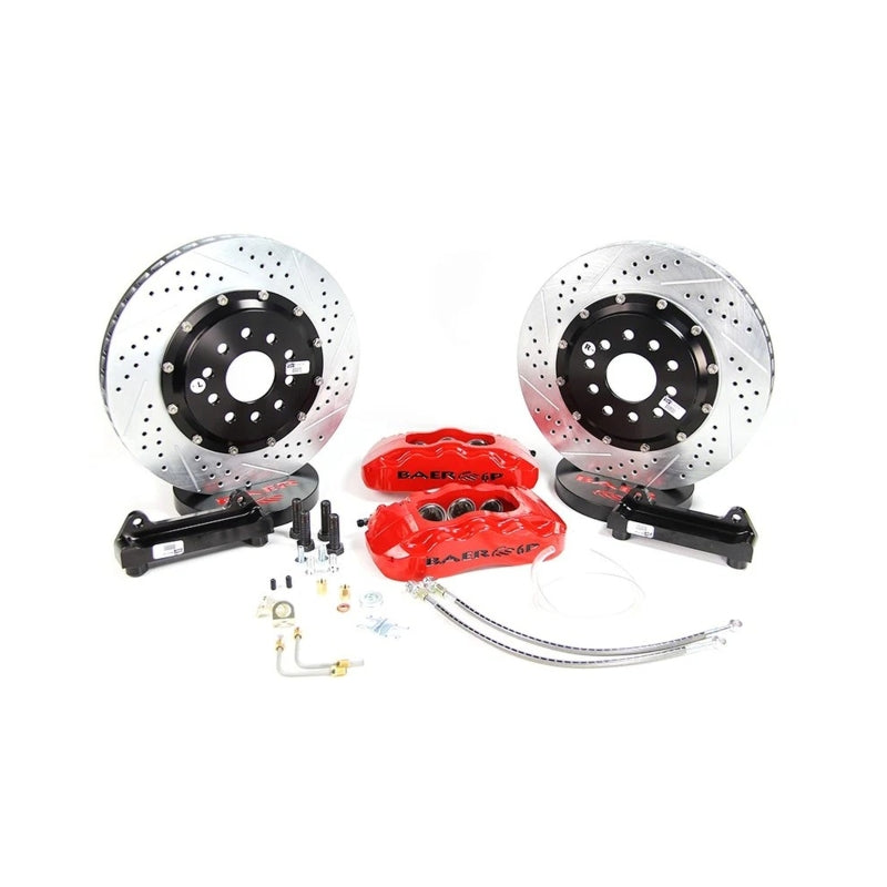 Baer Brakes 05-13 Chevrolet Corvette 14in Pro+ Front SDZ Brake Kit - Fire Red