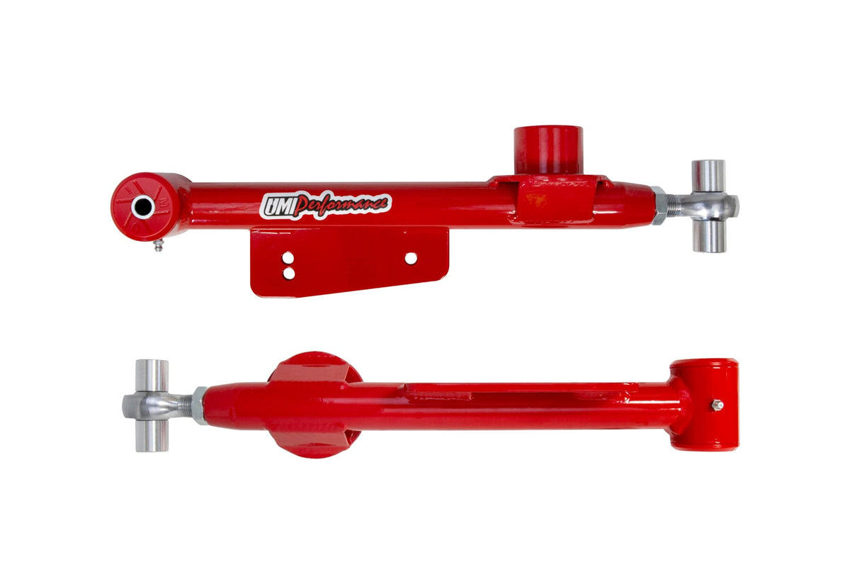 UMI Performance 101417-R Upper and Lower Adjustable Control Arms Red