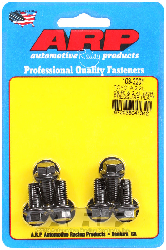 ARP 103-2201 for Toyota 2.2L (20R) & 2.4L (22R) Pressure Plate Bolt Kit