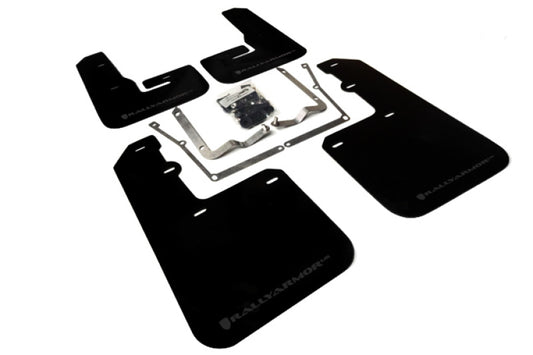 Rally Armor UR Mud Flaps - 2015-2019 Volkswagen Jetta - Black/Grey Logo - #MF42-UR-BLK/GRY