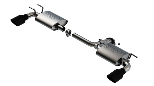 Borla 11970BC 19-21 Mazda 3 Hatchback 2.0/2.5L NA S-Type Axle-back Black Chrome Tips - #11970BC