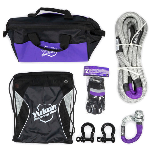 Yukon Gear & Axle YRGKIT-1 Recovery Gear Kit with 7/8in Kinetic Rope