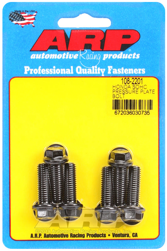 ARP 108-2201 for Honda SOHC Pressure Plate Bolt Kit (6)