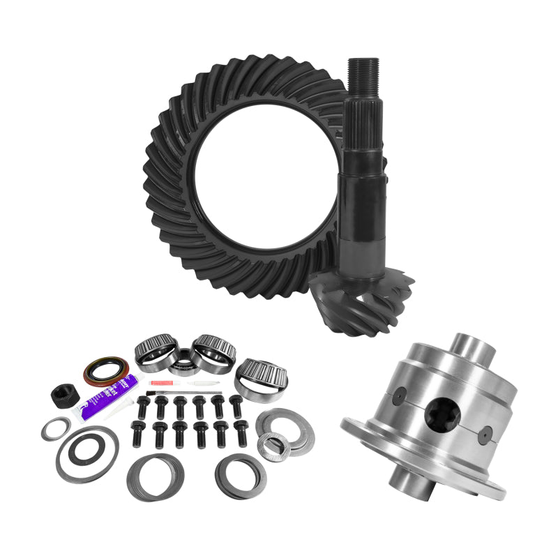 Yukon Gear & Axle YGK2164 11.25in Dana 80 3.54 Rear Ring & Pinion Install Kit 35 Spline Positraction 4.125in BRG