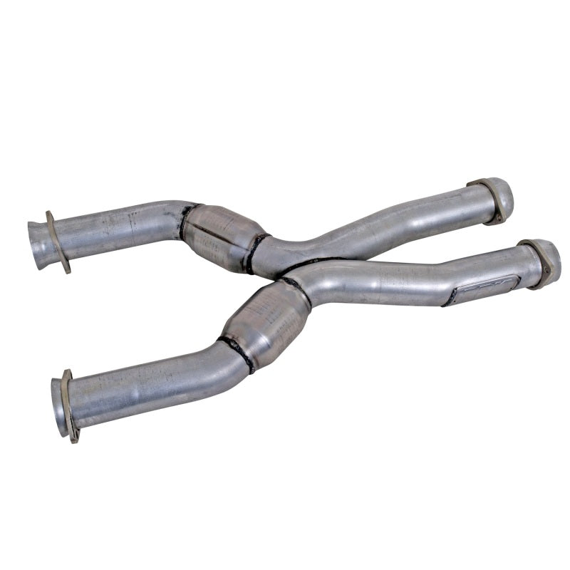BBK Performance 1786 Short Mid X-Pipe with Catalytic Converters (3 in) for Fox SN95 Ford Mustang Coyote Swap