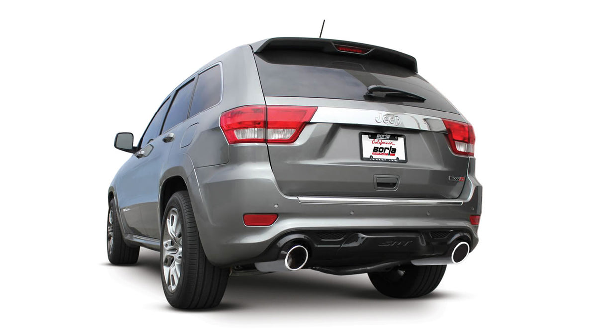 Borla 11827 Axle-Back Exhaust System ATAK for 2012-2014 Jeep Grand Cherokee SRT-8 (6.4L V8)