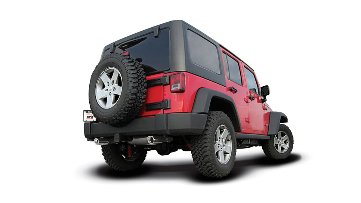 Borla 11860 Axle-Back Exhaust System ATAK for 2012-2018 Jeep Wrangler