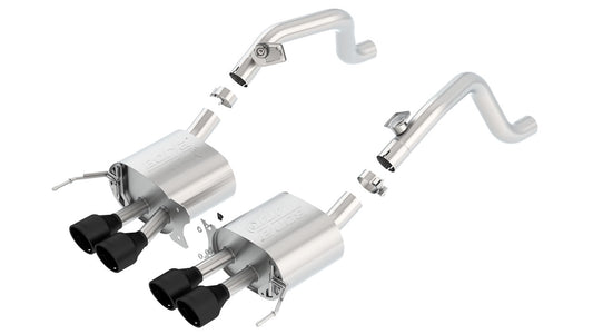 Borla 11869CB Axle-Back Exhaust System ATAK with Black Coated Tips for 2014-2019 Chevrolet Corvette Stingray