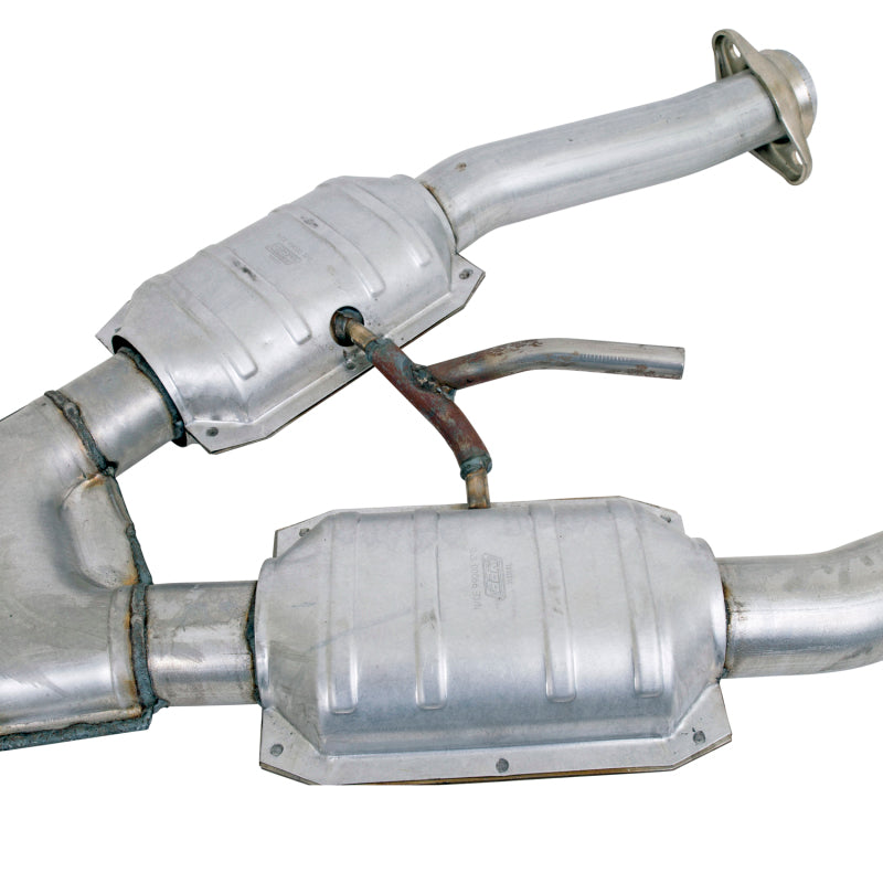 BBK Performance 1672 Short Mid X-Pipe with Catalytic Converters (2-1/2 in) for 1994-1995 Ford Mustang GT / Cobra (5.0L) with BBK Long Tube Headers