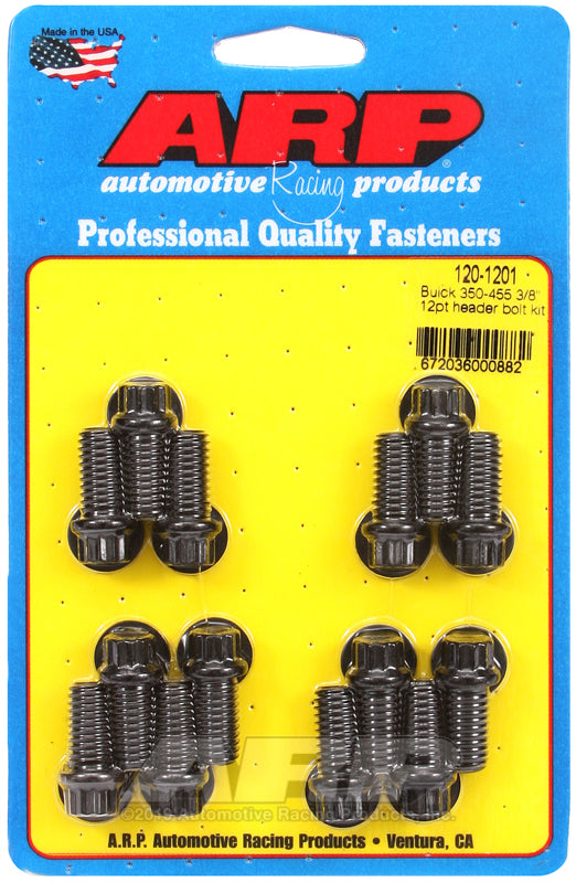 ARP 120-1201 for Buick 350-455 3/8in 12pt Header Bolt Kit