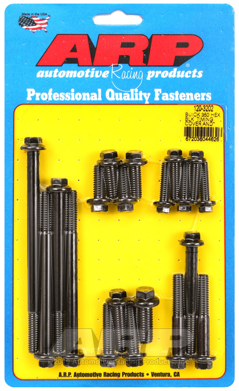 ARP 120-3202 for Buick 350 Timing Cover and Water Pump Hex Bolt Kit