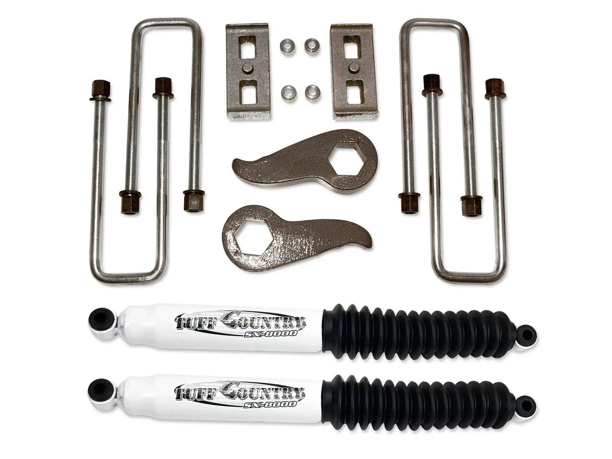 Tuff Country 12034KN 2in Lift Kit (Rear Lift Blocks) SX8000 for 2011-2019 Silverado 2500HD 4WD/2WD