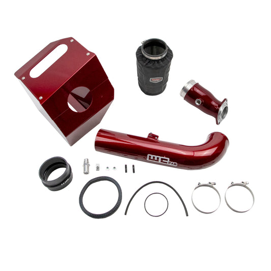Wehrli Custom Fabrication WCF100360-RED 4in Intake Kit Stage 2 WCFab Red for 2017-2019 Chevrolet Silverado / GMC Sierra 2500 HD / 3500 HD 6.6L L5P Duramax