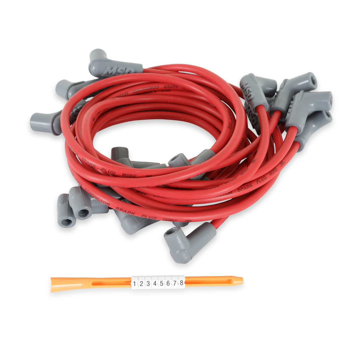 MSD 31419 Super Conductor Spark Plug Wire Set, for Chevy Truck 305-350 '85-On