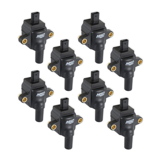 MSD 828383 7.3L GODZILLA IGNITION COIL, BLACK, SET OF 8
