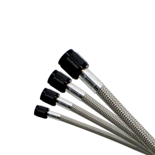 Nitrous Express 4AN 4ft Stainless Steel Braided Hose - Black 11148