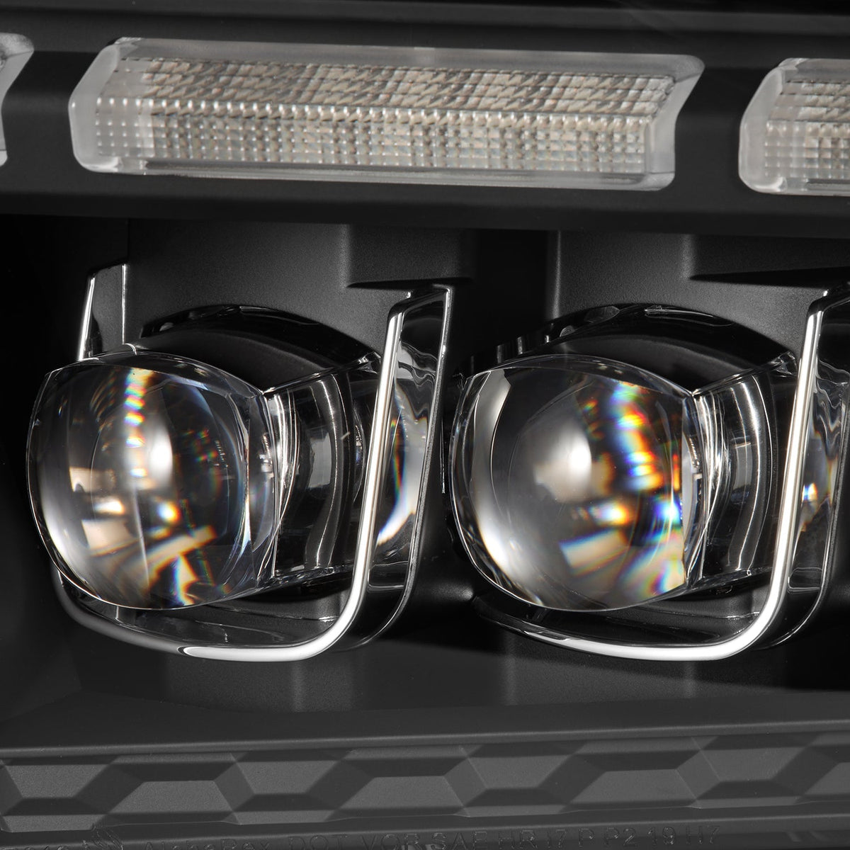 AlphaRex 880487 13-14 Ford Mustang NOVA-Series LED Projector Headlights Black with Activation Lght & Sequential Signal / Switchback DRL