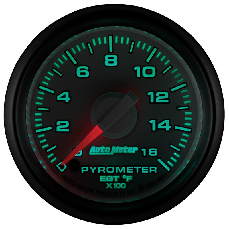 AutoMeter 8544 Factory Match 52mm Full Sweep Electric 0-1600 Degrees F EGT Pyrometer for Gen 3 Dodge