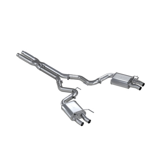 MBRP GT350/GT350R Dual Quad Split Rear Outlet 3in Cat Back T304 Exhaust