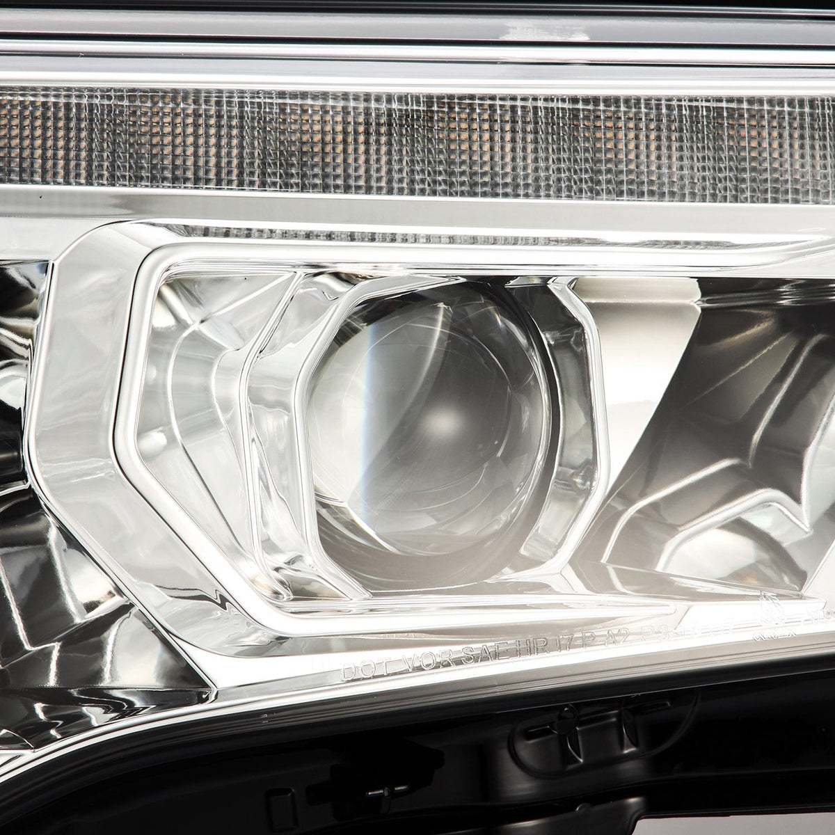 AlphaRex 880815 14-22 Toyota 4Runner PRO-Series Projector Headlights Black with Sequential Signal + DRL